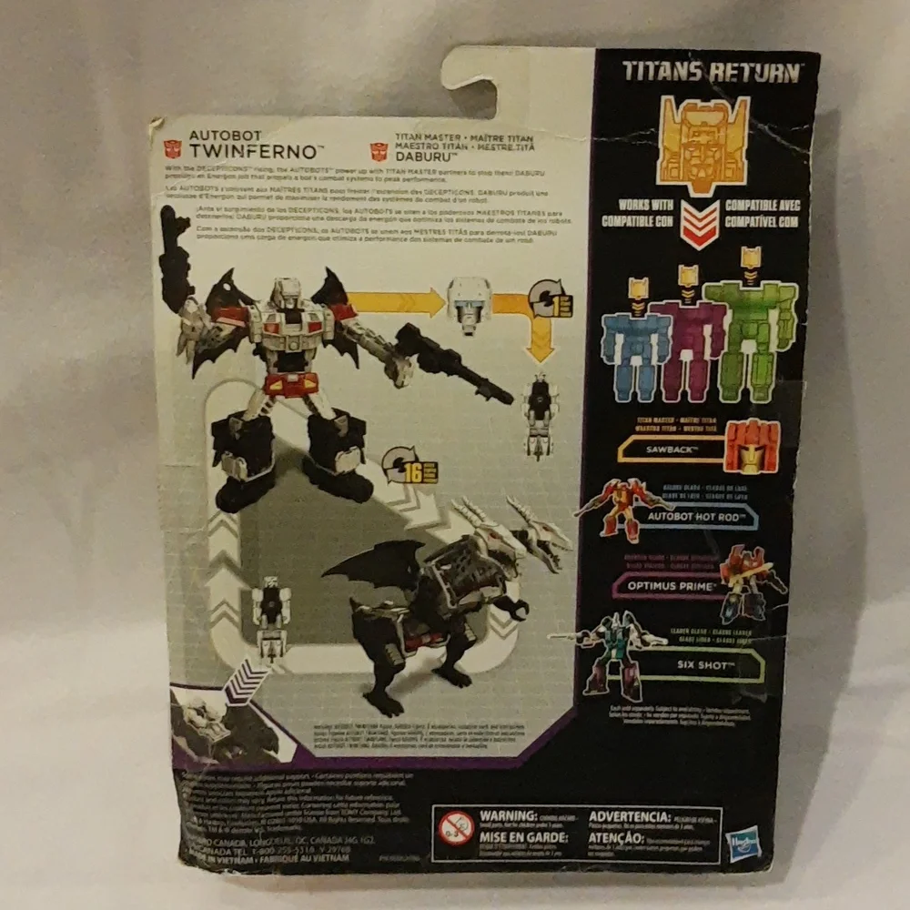 Transformers Generations Deluxe Class Titans Return DABURU & TWINFERNO SEALED
